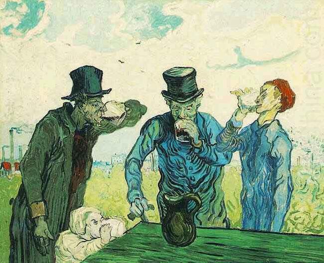 Vincent Van Gogh the Drinkers china oil painting image
